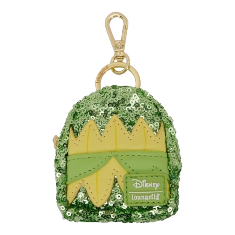 Disney Princess Sequin Mystery Mini Backpack Keychain Charm ~ Confirmed Tiana